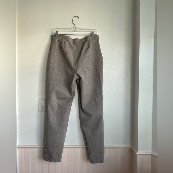 J Jill Gray Ponte Slim Leg Ankle Pants Medium Tall Classic Casual Cropped - Picture 2 of 4